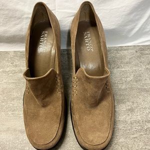 Tan Suede Business/Casual Heels